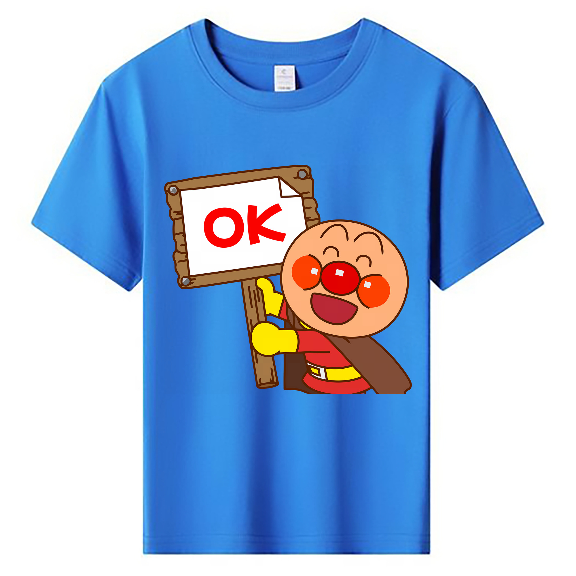 （画像用） アンパンマン Anpanman 綿100％キッズTシャツ（フロントプリント）